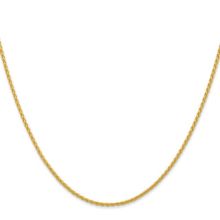 30" 10k Yellow Gold 1.5mm Parisian Wheat Chain