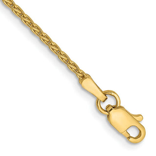 7" 10k Yellow Gold 1.5mm Parisian Wheat Chain