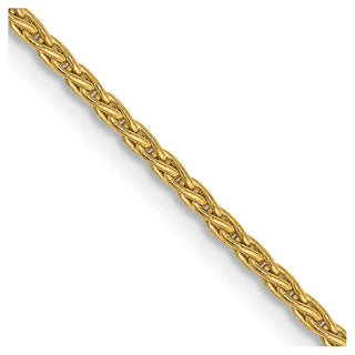 30" 10k Yellow Gold 1.5mm Parisian Wheat Chain