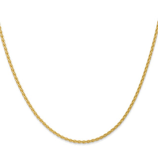 30" 10k Yellow Gold 1.75mm Parisian Wheat Chain
