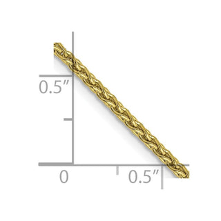 24" 10k Yellow Gold 1.75mm Parisian Wheat Chain
