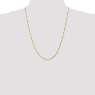 24" 10k Yellow Gold 1.75mm Parisian Wheat Chain
