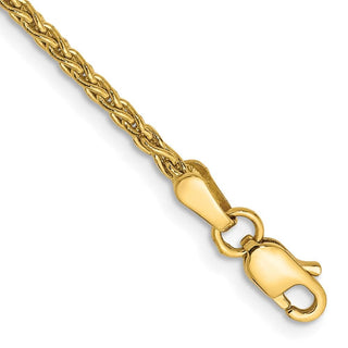 7" 10k Yellow Gold 1.75mm Parisian Wheat Chain