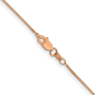 24" 10k Yellow Gold Rose Gold .70mm Box Chain