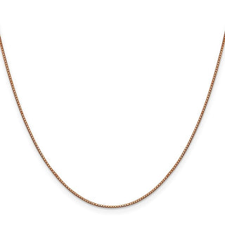 24" 10k Yellow Gold Rose Gold .9mm Box Chain