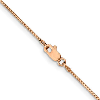 24" 10k Yellow Gold Rose Gold .9mm Box Chain