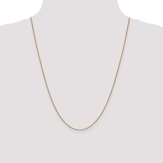 24" 10k Yellow Gold Rose Gold .9mm Box Chain