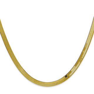 22" 10k Yellow Gold 4mm Silky Herringbone Chain