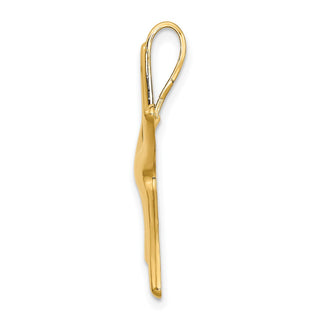 10k Yellow Gold Polished Starfish Pendant