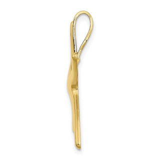 10k Yellow Gold Polished Starfish Pendant