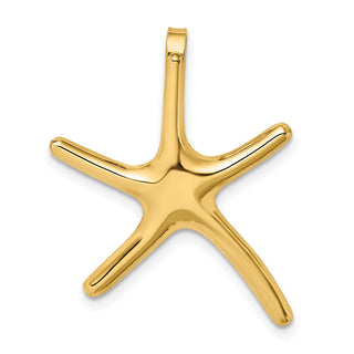 10k Yellow Gold Polished Starfish Pendant