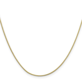 20" 10k Yellow Gold .9mm Round Snake Chain