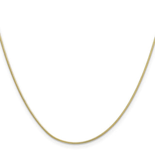 24" 10k Yellow Gold .9mm Round Snake Chain