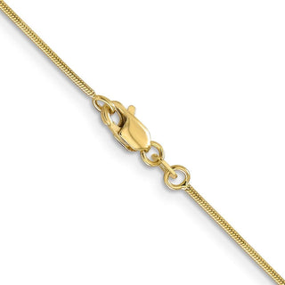 24" 10k Yellow Gold .9mm Round Snake Chain
