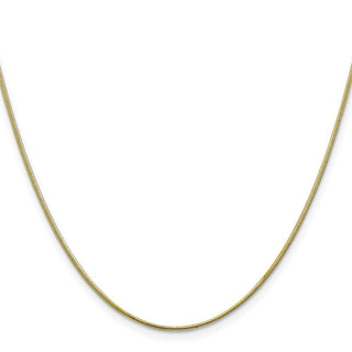 20" 10k Yellow Gold 1.1mm Round Snake Chain