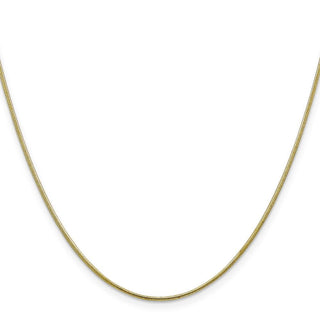 16" 10k Yellow Gold 1.1mm Round Snake Chain