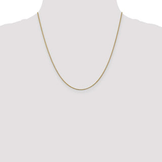 20" 10k Yellow Gold 1.1mm Round Snake Chain