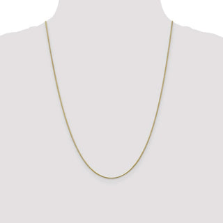24" 10k Yellow Gold 1.1mm Round Snake Chain