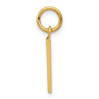 10K Yellow Gold Casted Small Polished Number 1 Charm