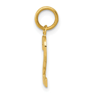 10K Yellow Gold Casted Small Polished Number 2 Charm
