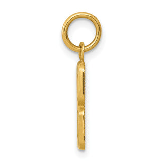 10K Yellow Gold Casted Small Polished Number 8 Charm