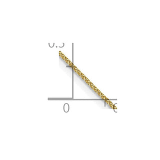 24" 10k Yellow Gold .85mm Spiga Chain