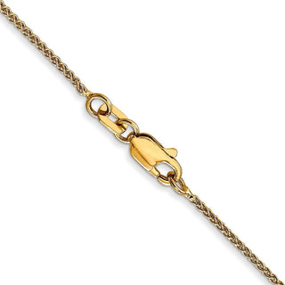 30" 10k Yellow Gold 1.05mm Spiga Chain