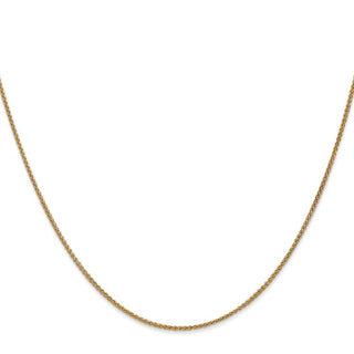24" 10k Yellow Gold 1.25mm Spiga Chain