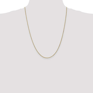 24" 10k Yellow Gold 1.25mm Spiga Chain