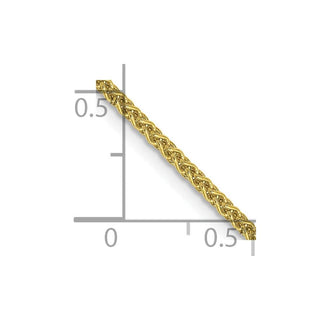 20" 10k Yellow Gold 1.7mm Spiga Chain