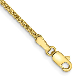 7" 10k Yellow Gold 1.7mm Spiga Chain
