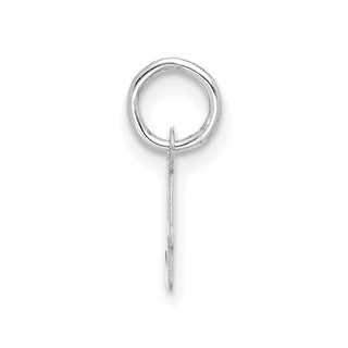 10k White Gold Small Script Initial A Charm 10WC1556A