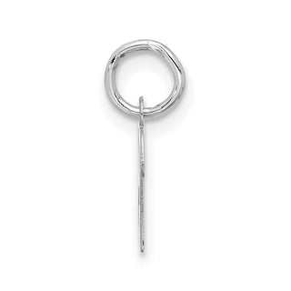 10k White Gold Small Script Initial B Charm 10WC1556B