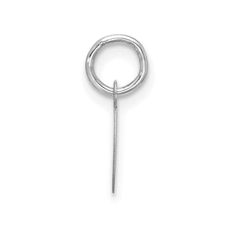10k White Gold Small Script Initial C Charm 10WC1556C