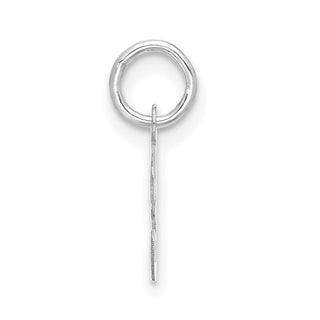 10k White Gold Small Script Initial F Charm 10WC1556F