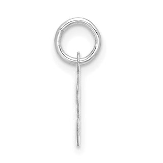 10k White Gold Small Script Initial F Charm 10WC1556F