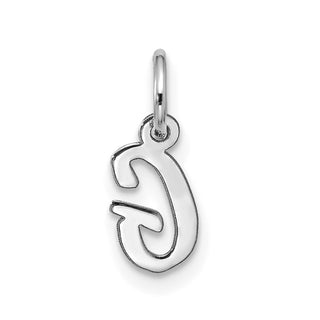 10k White Gold Small Script Initial G Charm 10WC1556G