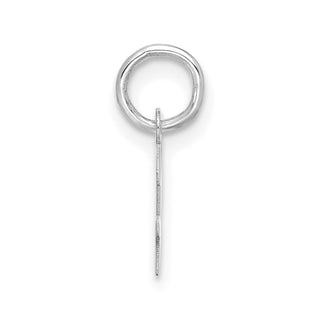 10k White Gold Small Script Initial H Charm 10WC1556H