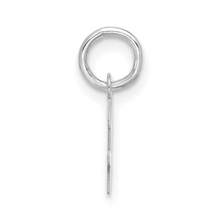 10k White Gold Small Script Initial H Charm 10WC1556H
