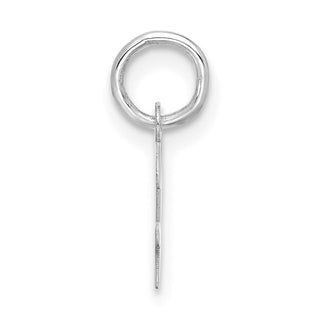 10k White Gold Small Script Initial H Charm 10WC1556H