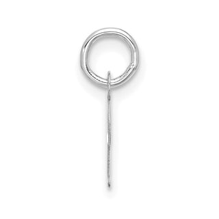 10k White Gold Small Script Initial I Charm 10WC1556I