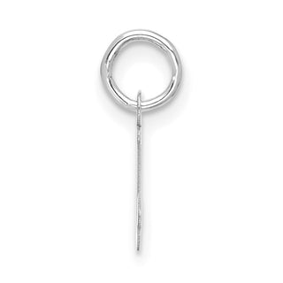 10k White Gold Small Script Initial J Charm 10WC1556J