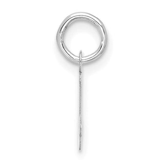 10k White Gold Small Script Initial J Charm 10WC1556J