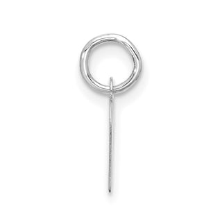 10k White Gold Small Script Initial K Charm 10WC1556K