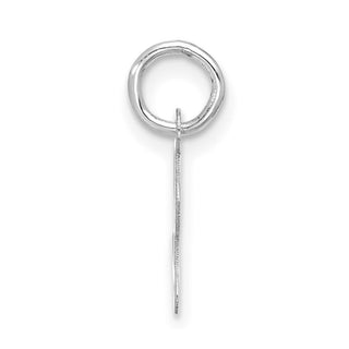 10k White Gold Small Script Initial L Charm 10WC1556L