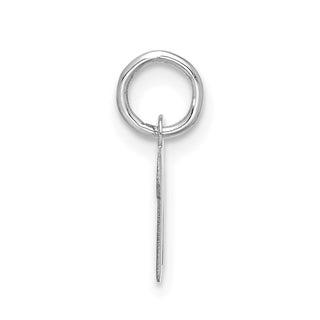 10k White Gold Small Script Initial M Charm 10WC1556M