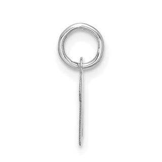 10k White Gold Small Script Initial M Charm 10WC1556M