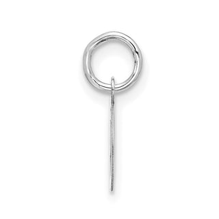 10k White Gold Small Script Initial O Charm 10WC1556O
