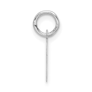 10k White Gold Small Script Initial P Charm 10WC1556P