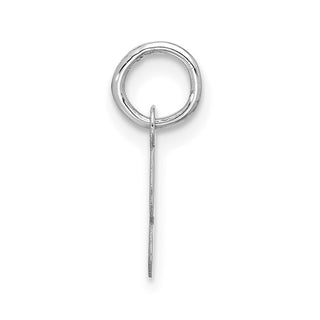 10k White Gold Small Script Initial S Charm 10WC1556S